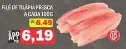 Supermercados Mendonça filé de tilápia fresca oferta