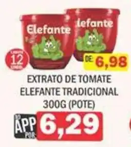 Supermercados Mendonça extrato de tomate elefante tradicional oferta