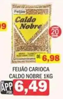 Supermercados Mendonça Feijão carioca caldo nobre oferta