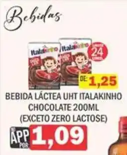 Supermercados Mendonça Bebida láctea uht italakinho chocolate oferta