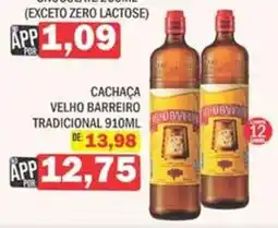 Supermercados Mendonça Cachaça velho barreiro tradicional oferta