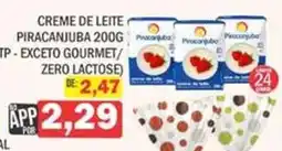 Supermercados Mendonça Creme de leite piracanjuba oferta