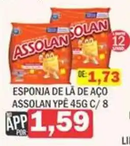 Supermercados Mendonça esponja de lã de aço assolan yp oferta
