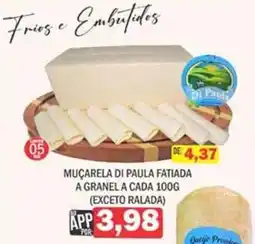 Supermercados Mendonça Muçarela di paula fatiada oferta