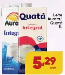 Lopes Supermercados Leite aurora/ quatá integral oferta