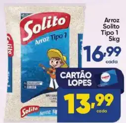 Lopes Supermercados Arroz solito tipo 1 oferta