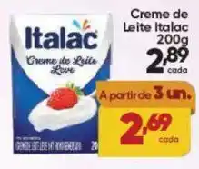 Lopes Supermercados Creme de Leite Italac oferta