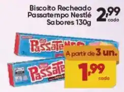 Lopes Supermercados Biscoito recheado passatempo nestlé sabores oferta