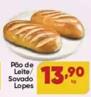 Lopes Supermercados Pão de Leite/ Sovado Lopes oferta