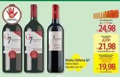 Atacadão Vinho chileno g7 oferta