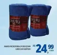 DB Supermercados Microfibra - manta microfibra estam oferta