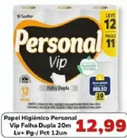 Supermercados Tauste Papel Higiênico Personal Vip Folha Dupla oferta