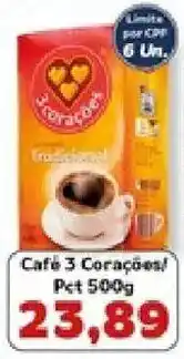 Supermercados Tauste Café 3 Corações! Tradicional oferta