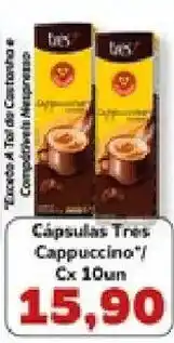 Supermercados Tauste Cápsulas Tres Cappuccino oferta