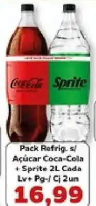 Supermercados Tauste Açúcar Coca-Cola + Sprite 2L Cada oferta