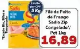 Supermercados Tauste Filé de Peito de Frango Sadia Zip Congelado oferta