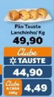 Supermercados Tauste Pão Tauste Lanchinho oferta