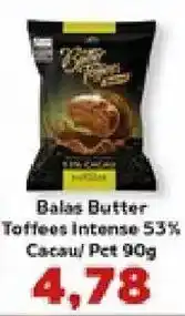 Supermercados Tauste Balas Butter Toffees intense 53% Cacau/ Pct oferta