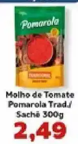 Supermercados Tauste molho de tomate pomarola trad./ sachê oferta
