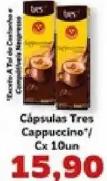 Supermercados Tauste Cápsulas Tres Cappuccino oferta