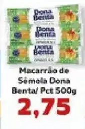 Supermercados Tauste Macarrão de Sêmola Dona Benta oferta