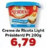 Supermercados Tauste Creme de Ricota Light Presidente oferta
