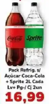 Supermercados Tauste Açúcar Coca-Cola + Sprite 2L Cada oferta