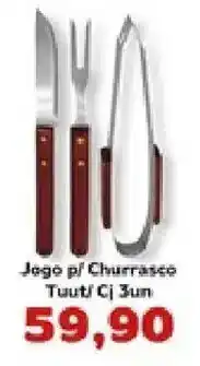 Supermercados Tauste Jogo p/ Churrasco Tuut! Cj 3un oferta
