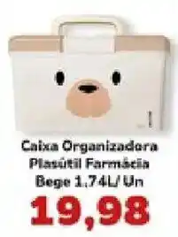 Supermercados Tauste Caixa Organizadora Plasútil Farmácia Bege oferta