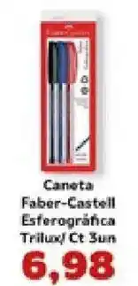 Supermercados Tauste Caneta Faber-Castell Esferográfica Trilux! Ct Sun oferta