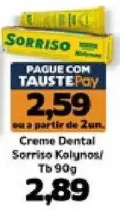 Supermercados Tauste Creme Dental Sorriso Kolynos oferta