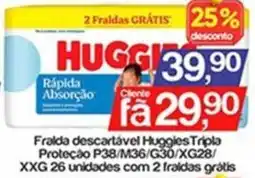 Supermercados Gricki Fraida descartável huggies tripla oferta