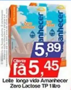Supermercados Gricki Leite longa vida Amanhecer Zero Lactose TP oferta