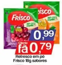 Supermercados Gricki Refresco em pó Frisco 18g sabores oferta