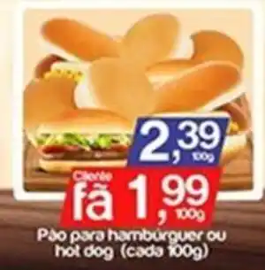 Supermercados Gricki Pão para hambúrguer ou hot dog oferta