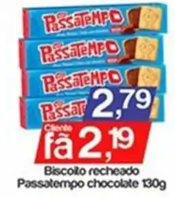 Supermercados Gricki Biscoito recheado passatempo chocolate oferta