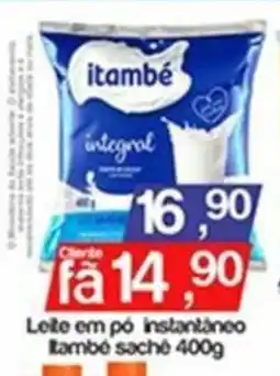 Supermercados Gricki Leite em pó instantâneo itambé sachê oferta
