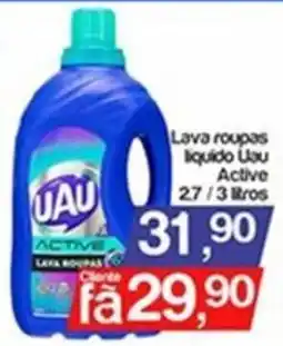 Supermercados Gricki Lava roupas liquido Uau Active oferta