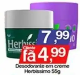 Supermercados Gricki Desodorante em creme herbissimo oferta