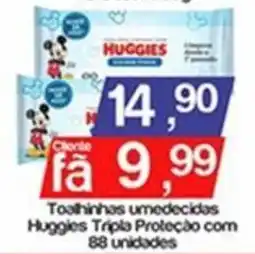 Supermercados Gricki Toalhinhas umedecidas Huggies Trípia Proteção oferta