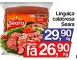 Supermercados Gricki Linguiça calabresa seara oferta