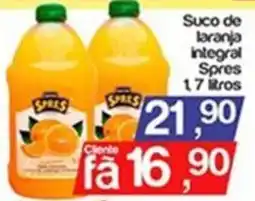 Supermercados Gricki Suco de laranja integral Spres oferta