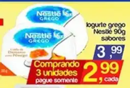 Supermercados Gricki logurte grego nestle 90g sabores oferta