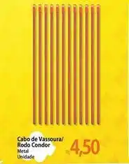 Atacadão Condor - cabo de vassoura/rodo oferta