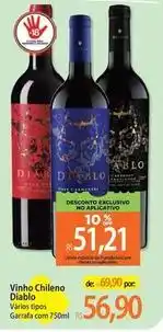 Atacadão Off - vinho chileno oferta
