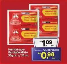 Fort Atacadista Montana - hambúrguer perdigão misto oferta