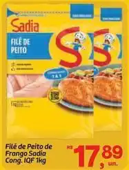 Fort Atacadista Sadia - filé de peito de frango cong-iqf 1kg oferta