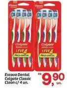 Fort Atacadista Colgate - escova dental classic clean c/ 4 un oferta