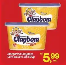 Fort Atacadista Claybom - margarina com ou sem sal oferta