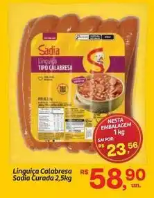 Fort Atacadista Sadia - linguiça calabresa oferta